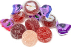 SweetGourmet Forest Berries Bonelle Jellies, Soft Fruit Jelly Candy, Blackberry Gooseberry Blueberry Raspberry, Wrapped, Vegan, 1 Pound