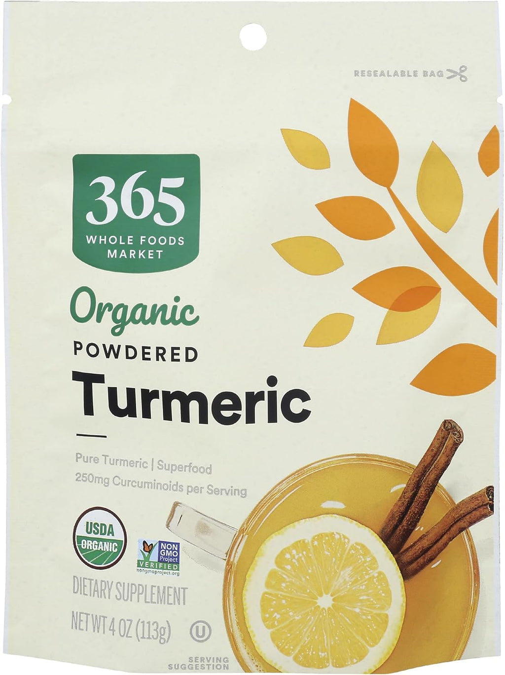 365 by Whole Foods Market, Organic Turmeric Superfood Powder, 4 Ounce