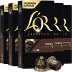L'OR Espresso Capsules, 50 Count Forza, Single-Serve Aluminum Coffee Capsules Compatible with the L'OR BARISTA System & *Nespresso Original Machines