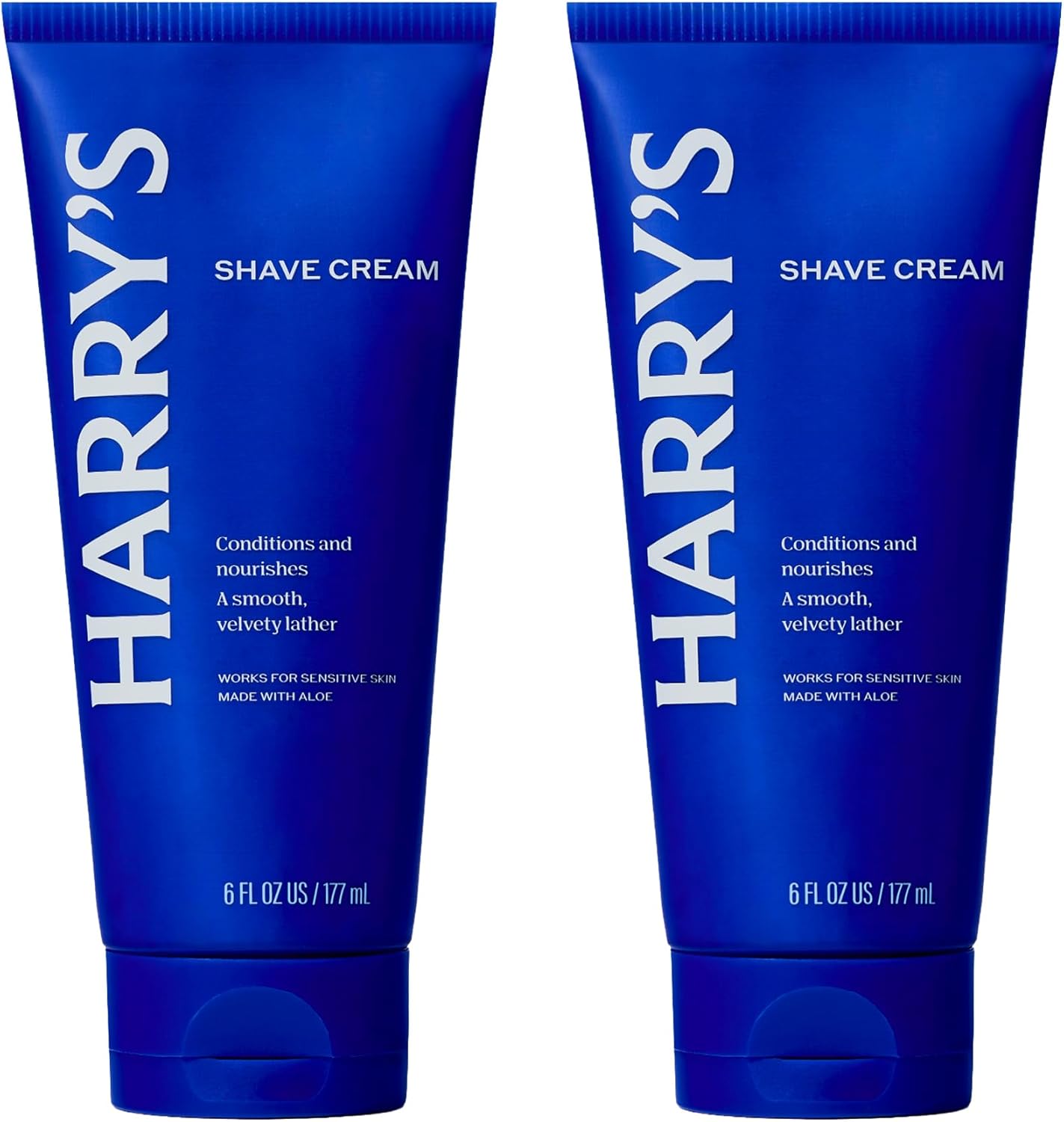 Harry's Shaving Cream for Men with Aloe and Eucalyptus - (2 Pack) 6 oz - Conditions Skin and Softens Facial Hair for Shaving - Safe for Sensitive Skin