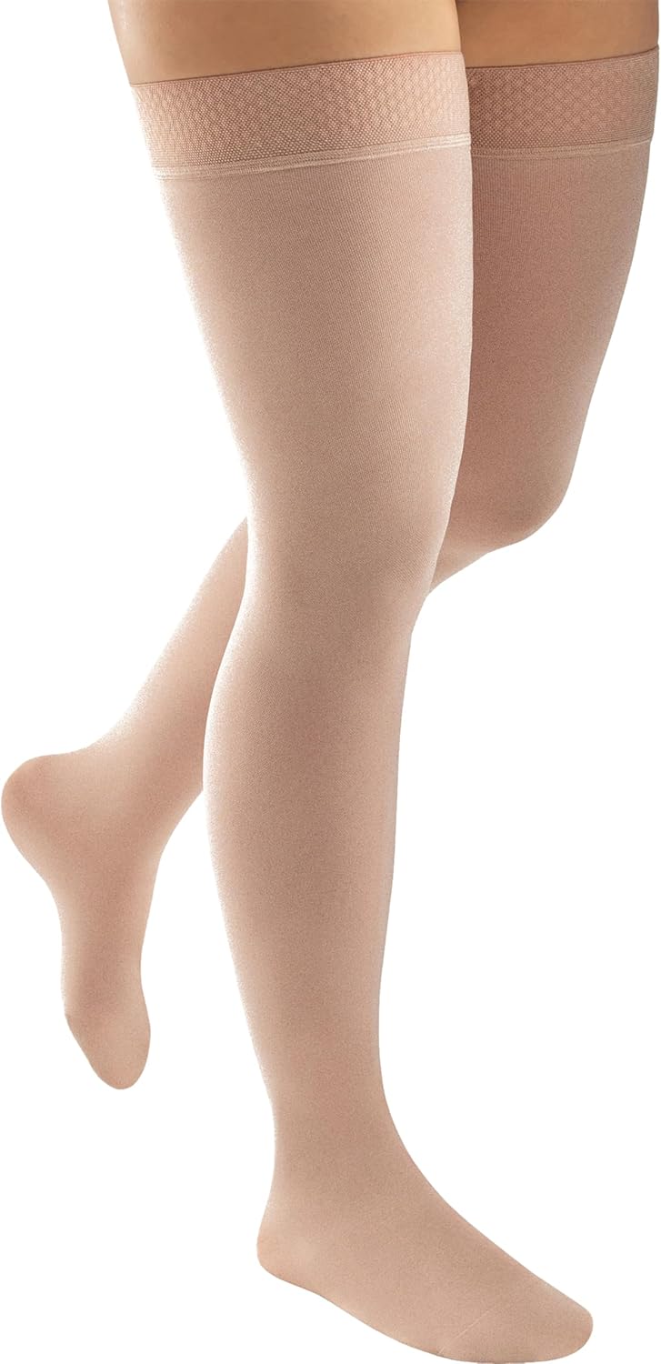 JOBST ACTIVA Opaque 20-30 mmHg Compression Socks Thigh High Closed Toe