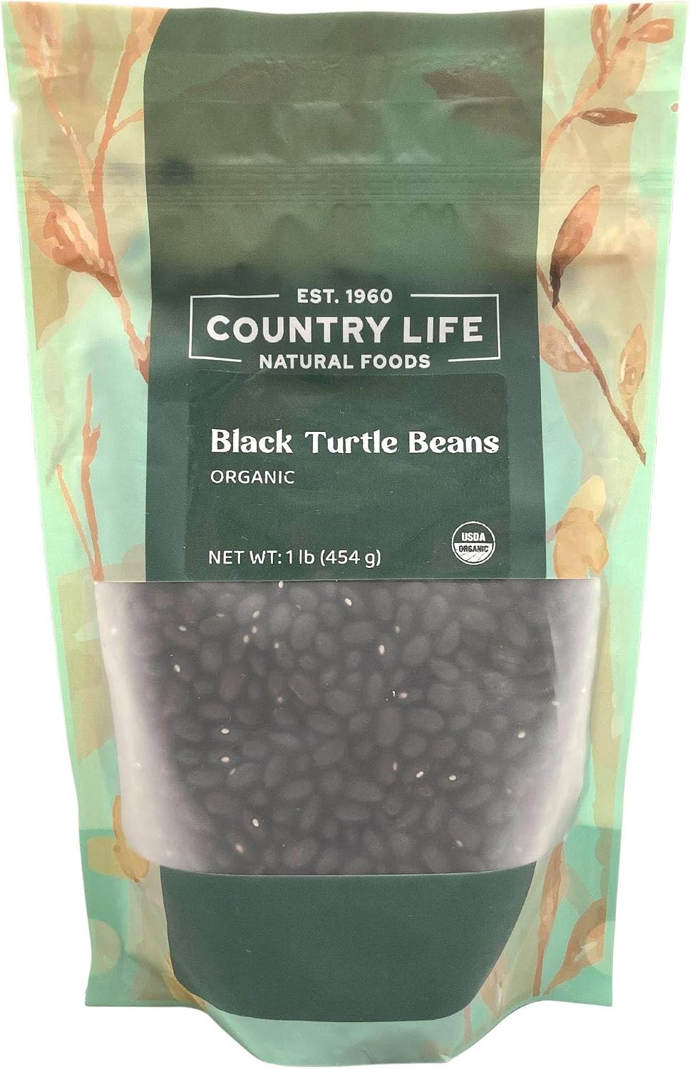 Organic Black Turtle Beans - Mountain High Organics - USA Grown - Earthy Rich Flavor - Chili Tacos Soups Rice - Vegan Non-GMO (1 LB)