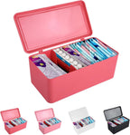 pad and tampon organizer for bathroom,Sanitary Napkin Holder, Pad and Tampon Organizer for Period, Sanitary Napkin Storage Container, Pink