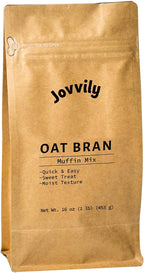 Jovvily Oat Bran Muffin Mix - 1 lb - Sweet Treat - Easy to Make - Convenient
