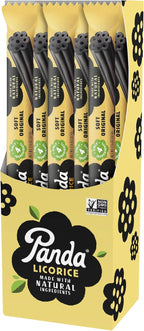 Panda ® | Natural Soft Original Licorice | Pure Panda Black Licorice Candy Made with Only Four Natural Ingredients | Non-GMO Project verified | Vegan & Fat Free | 32 Gr - 1,125 OZ x 20 Bars Pack
