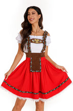 Oktoberfest Costumes Women Garden Maid Dresses 3pcs Sexy Oktoberfest Outfit Halloween Costume for Women