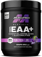 MuscleTech | Platinum Essential Amino Acids Supplement with Electrolytes | Pre-Workout Powder for Energy, Muscle Growth & Strength Builder for Men & Women | 387 grams | 30 Servings