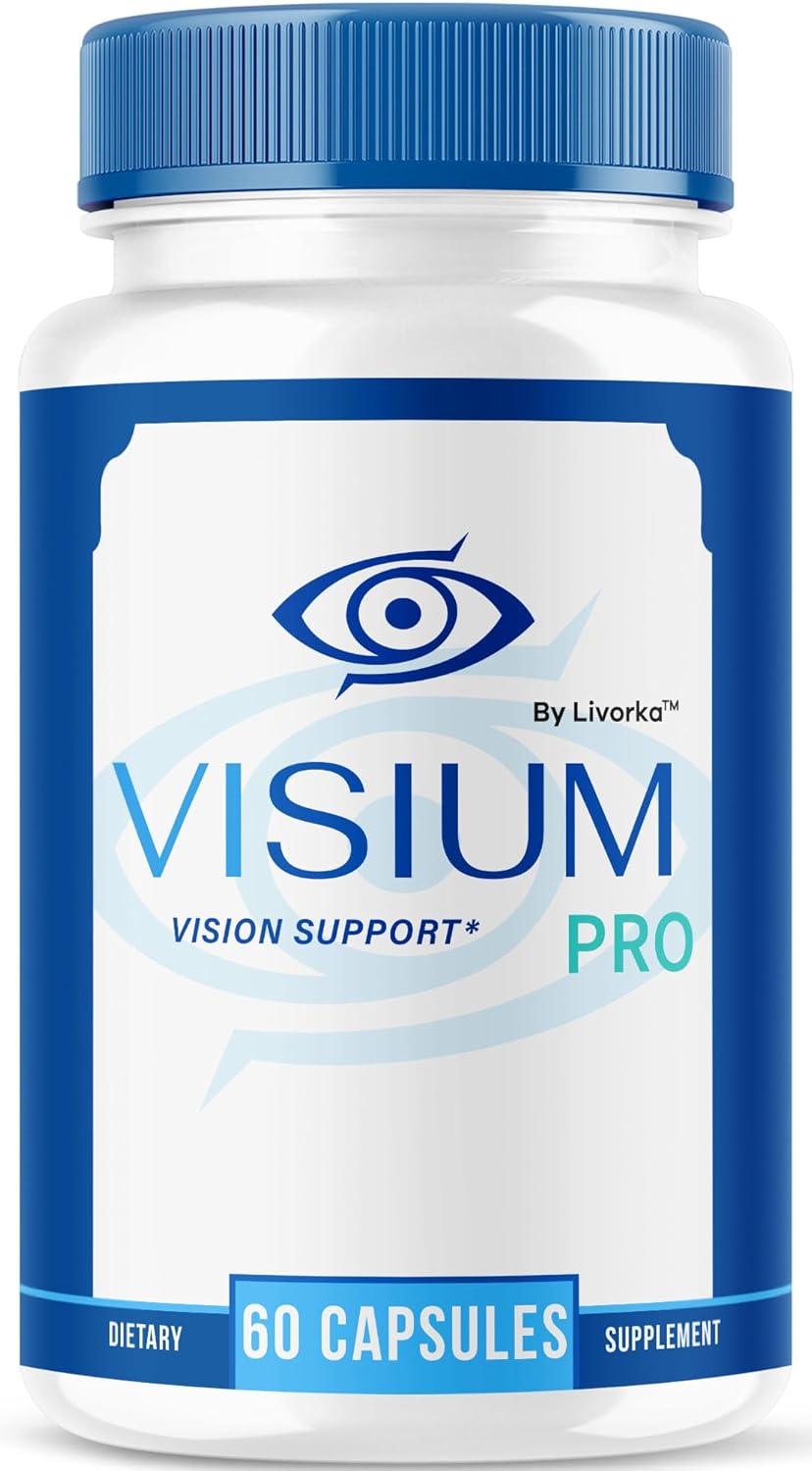 LIVORKA Visium Pro Vision Support - Official Health Supplement Capsules, Natural VisiumPro Vitamin Pills for Visual Health & Wellness, Visium Pro Reviews, 60 Capsules for 1 Month