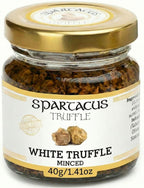 Spartacus White Truffle, Chopped, Preserved in Extra Virgin Olive Oil, The Perfect Gourmet Seasoning for Pizza, Pasta, Salads, Potatoes (1.41 oz)