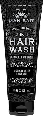 San Francisco Soap Company Man Bar 2 in 1 Hair Wash Midnight Amber - Where Lather Meets Luxury