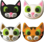 Lucks Dec-Ons Decorations Molded Sugar/Cup-Cake Topper, Kitty Assortment, 1.25 Inch, 96 Count