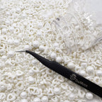White Heart and Pearl Sprinkles White Edible Pearls Heart Confetti Sprinkles Christmas Cookie Decorations Edible Sugar Pearls for Cakes,Cupcakes Toppers Baby Shower Wedding Supplies 3.35 OZ with Tweezers