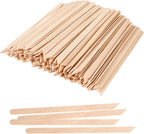 JANYUN 200 Pcs Eyebrow Waxing Sticks Wax Applicator, Wood Waxing Spatulas for Body Eyebrow Lip Nose and Small Hair Removal Sticks(Slanted Handle)