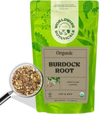 Worldwide Botanicals Organic Burdock Root – 1 lb - 100% Arctium lappa - Raíz de Bardana – Cut & Sift, Excellent Detox and Digestion Herb tea, Used to make Root Beer, 16 ounces
