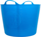 Red Gorilla Large Flexible Plastic Tub, Toy Storage, Laundry, Gardening & More, 38 Liter/10 Gallon, Blue