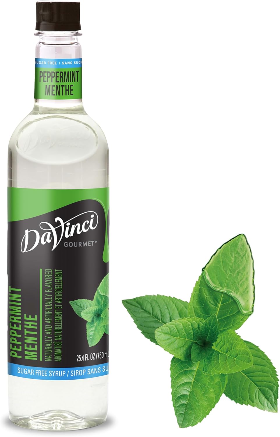 DaVinci Gourmet Sugar-Free Peppermint Syrup, 25.4 Fluid Ounces (Pack of 1)