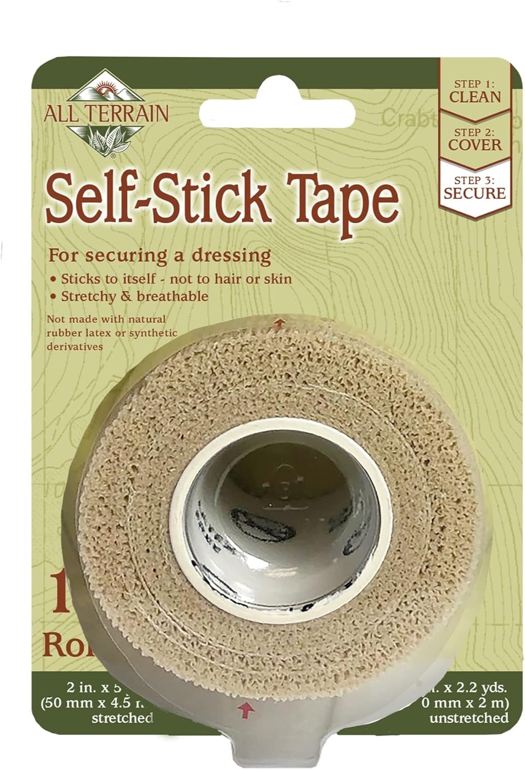 All Terrain Tape,Tender, 2in x 5yd 6pk
