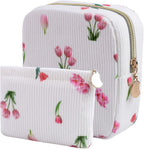 2-Pack Period Bag for Women Girls, Portable Corduroy Sanitary Napkin Storage Bag Period Pouch Small Discreet Menstrual Pouch, Sanitary Pads Bag Period Kits Tampons Holder for First Period