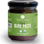 Dr. Cowan’s Garden Greek Olive Paste – Organic Kalamon Olive Spread – Authentic Mediterranean Flavor Dip – Small-Batch Family Farm Product from Greece (6.7 oz)
