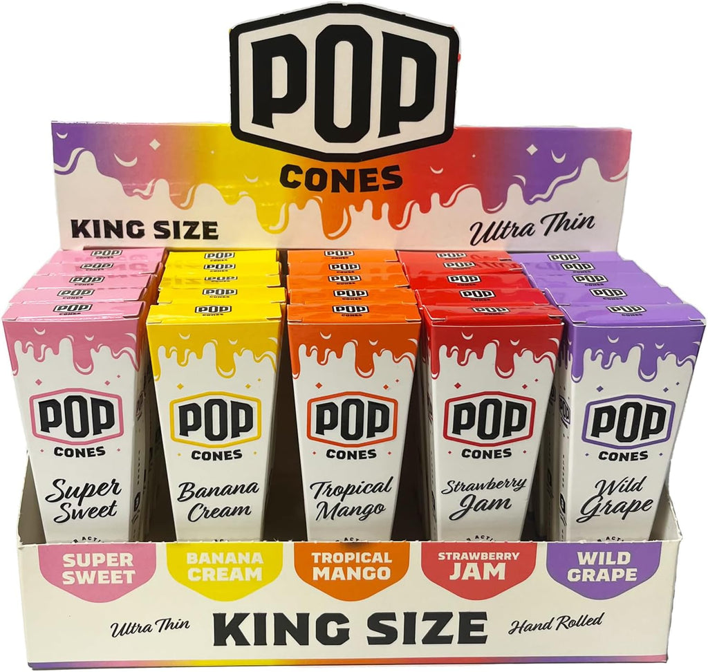 Ultra Thin King Sized Variety Pack - 25 Packs, 3 Cones per Pack, Mixed