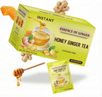 Life Plus Style Gourmet Essence of Ginger Honey Ginger Herbal Tea Instant 20 Tea Powder Packets Caffeine Free Natural Hot or Cold Honey Tea for Men Women