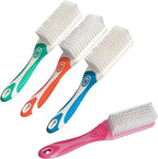 4Pcs Laundry Scrub Brush Cleaning Tool, with Long Handle Very Soft Bristle Cleaning Brush for Clothes Shoes Delicate Fabric (Blue Green Pink Orange)
