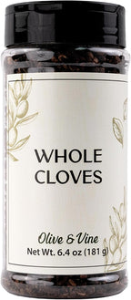 Olive & Vine Whole Cloves, Warm & Spicy, For Baking & Curries, Rich Tradition, Authentic Taste, For Global Recipes (6.4 Ounce)