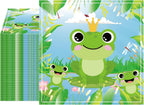 100 Pcs Frog Napkins Paper，Exquisite Frog Patterned Napkins for Home Kitchen Frog Birthday Party Decoration (Frog)