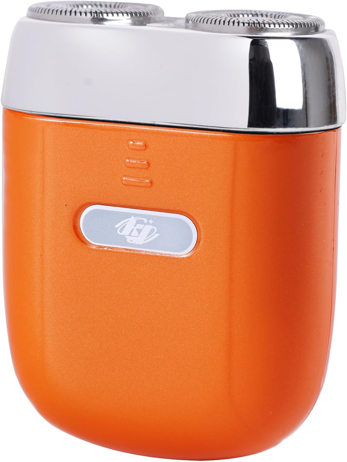 Mini Electric Shaver - USB C Fast Charge Portable Small Shavers for Men | Women - Dual Head Pocket Shaver Washable Travel Electric Razor Powerful Wet & Dry Mini Razor - Easy One Button Use (Orange)