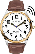 Atomic American English Talking Watch Speaks Clear and Loud Time, Date and Alarm time Perfect for Senior,Visually impaired or Blind People (Mens)