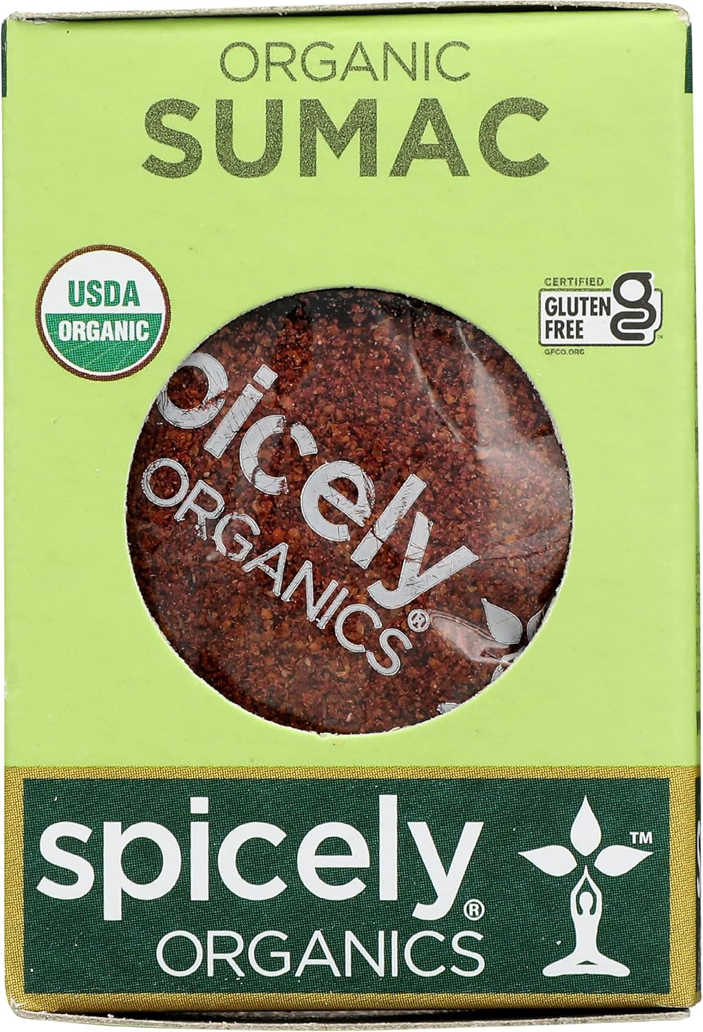 Spicely Organics Ground Sumac Spice In EcoBox, Gluten Free, 0.45 Ounces (Pack Of 6)