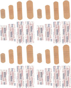 DECHOUS 100pcs Waterproof Elastic Knuckle Bandages Breathable Fabric Adhesive Bandages Flexible Finger Wraps for Outdoor Sports and First Aid