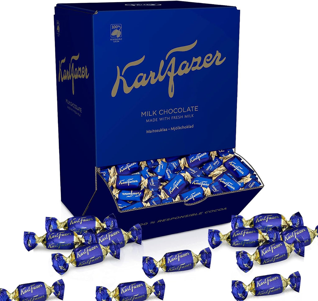 Karl Fazer Blue - Original - Finnish - Milk Chocolate - Chocolates - Pralines - Candies - Box 3,0 kg
