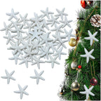 44 Pcs of Artificial Resin Starfish Plastic Starfish Fake Starfish (White)
