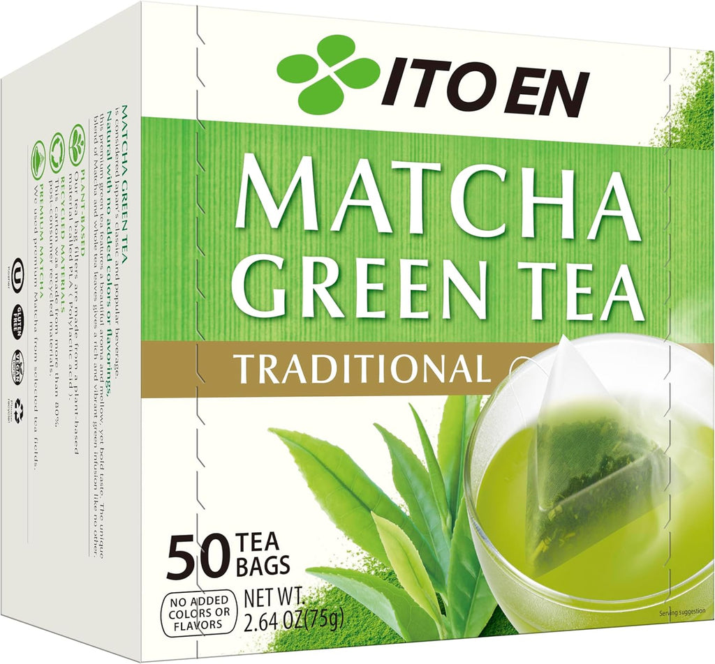Ito En Traditional Matcha Green Tea 50 Count Zero Calories, Caffeinated