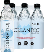 Icelandic Glacial Natural Spring Alkaline Water, 1L / 33.81 Fl Oz (Pack of 6)