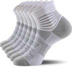 IRAMY Compression Ankle Support Socks Wicking Cushioned Athletic Plantar Fasciitis Relief Men Women 2/3/6 Pairs
