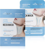 Neck Mask 8PCS, HONLINK Hydrolyzed Collagen Neck Mask Set with Hyaluronic Acid & Peptide,Moisturizing Firming Masks for Crepey Skin, Helps Reduce the Appearance of Fine Lines for Smoother-Looking Skin