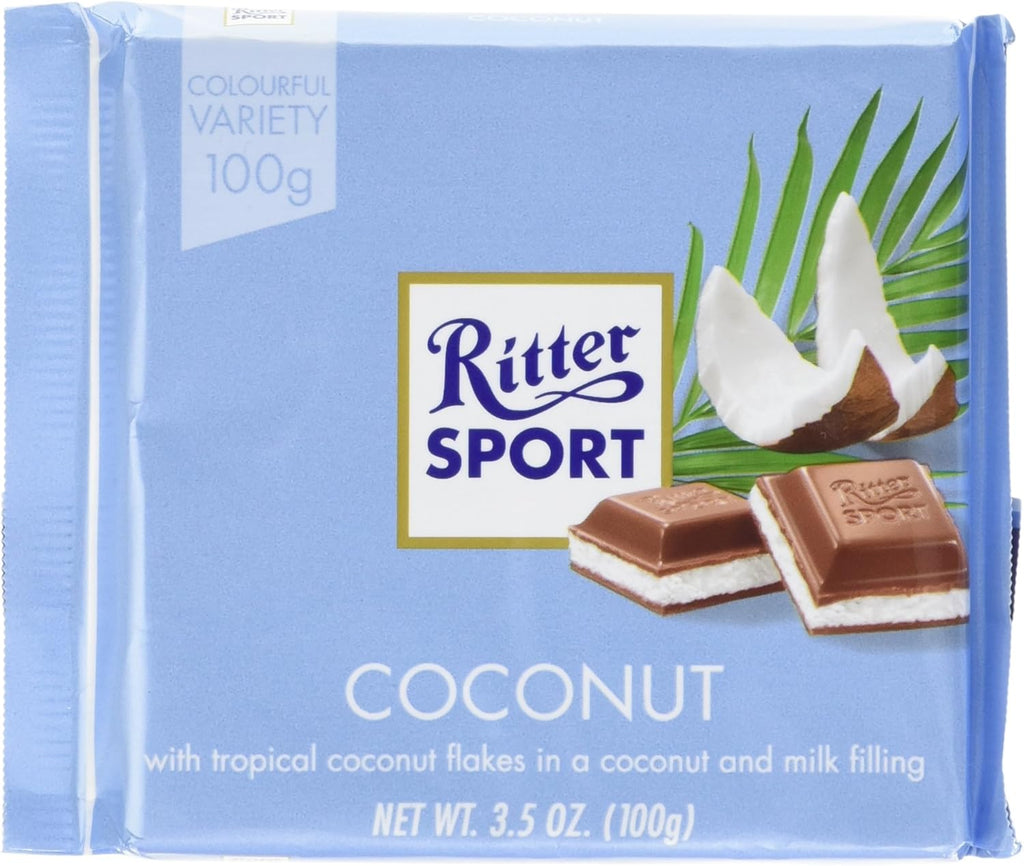 Ritter Sport 100g - Pack of 5 - (Coconut)