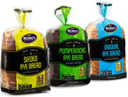 Rye Bread | 3 Flavor Variety Bundle | (1) Seeded Rye Bread, (1) Real Jewish Rye Bread ( Seedless) & (1) Pumpernickel Bread | 2-3 Day Shipping |16 oz per Loaf - Stern's Bakery [ 3 Loaves of Bread Included ]