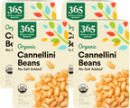365 by Whole Foods Market, Organic Unsalted Cannellini Beans, 13.4 Ounce (Pack of 4)