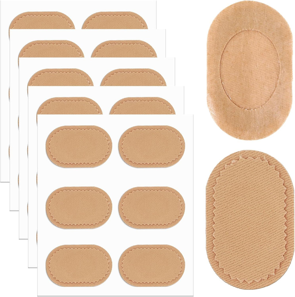 24 Pcs Bunion Cushion Protector Pads Bunion Pads, Foot Callus Cushion Toe Cushions Pad to Wear with Shoes Shoe Accessories, Corn Cushions Patches for Women Men Fabric Feet Heel Toe Protector Pad