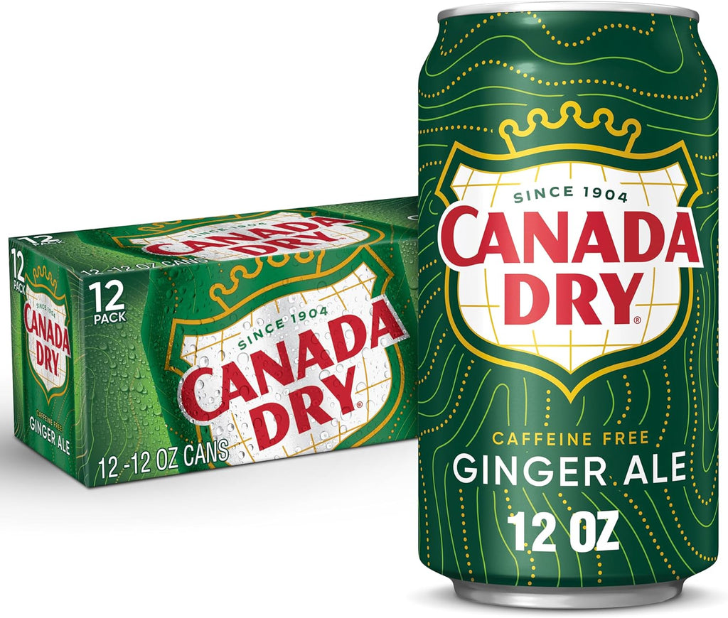 Canada Dry Ginger Ale Soda, 12 fl oz cans, 12 pack