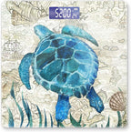 Weight Scale Digital Bathroom Scale Scale for Body Weight 400 lbs Personalized Digital Scale with Backlit Display Easy Read(Battery Not Included) - Retro Turtle