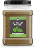 Birch & Meadow 1lb of Ground Basil, Sweet Peppery Flavor, Kitchen Staple