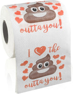 Funny Valentines Day Gifts for Mens Women Him Her, Romantic Novelty Gifts Toilet Paper Roll, Galentine Gift for Men Husband Wife, Friends Bathroom Decor Table Supplies Favors