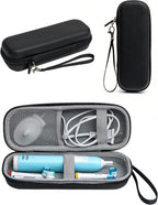 LALIFIT Electric Toothbrush Travel Case, Hard EVA Electric Toothbrush Holder for Oral-B//Oral-B Pro/Phlips Sonicare, Waterproof Protective Toothbrush Storage Bag Container (Black)