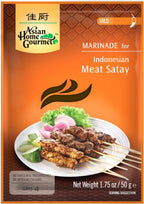 Asian Home Gourmet Indonesian Satay (Mild), 1.75-Ounce Packages (Pack of 3)