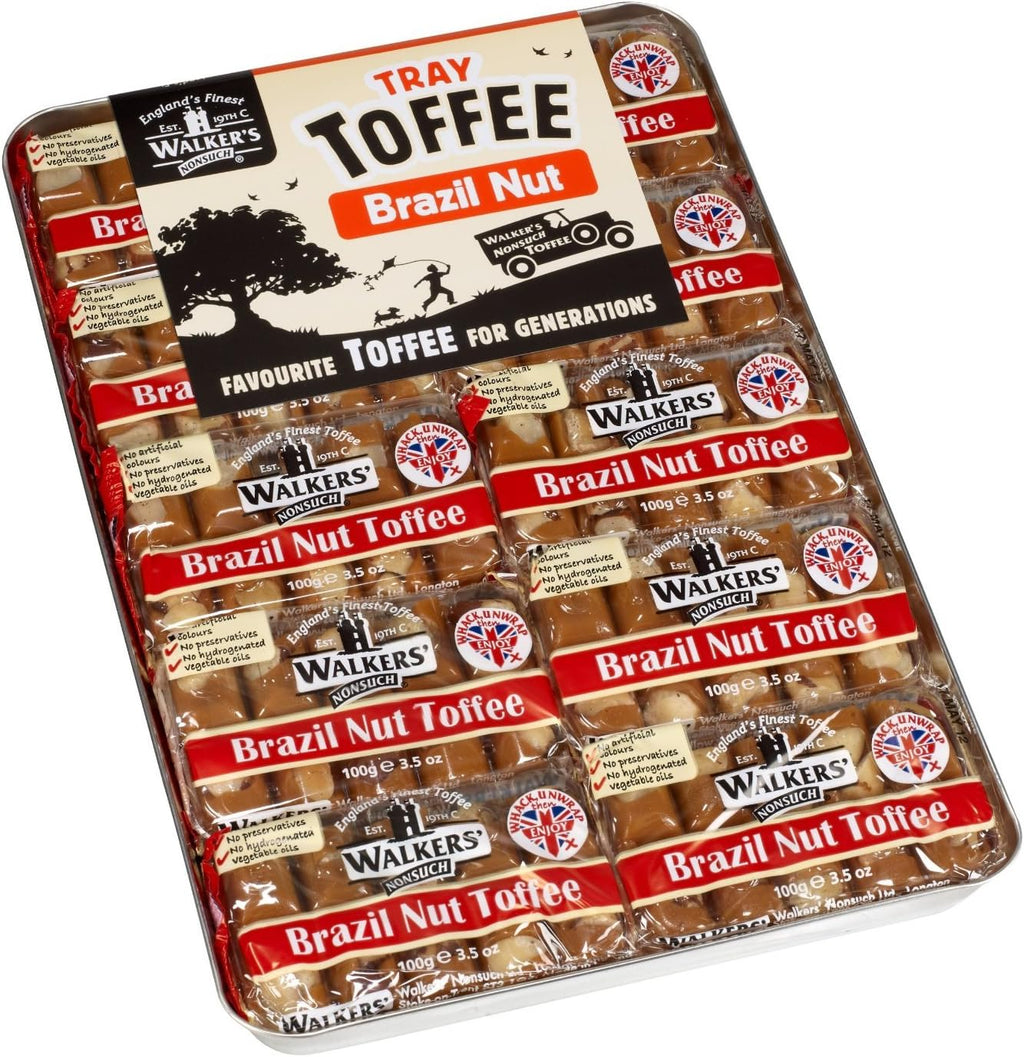 Walkers Brazil Nut Toffee, 3.5-Ounce Packages (Pack of 10)