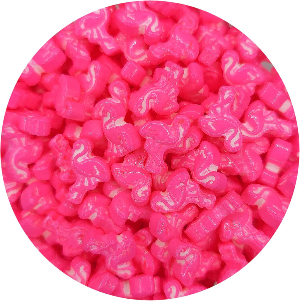 NCS Flamingo Shaped Edible Sprinkles – Hot Pink Cupcake, Cake & Cookie Decorations, 8 oz